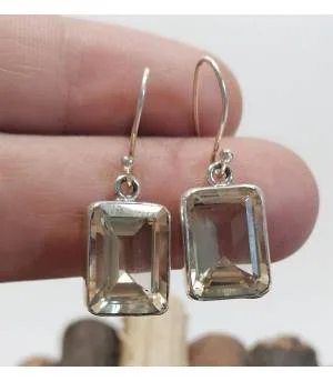 Boucles d'oreilles citrine bijoux artisanaux indiens Shantilight