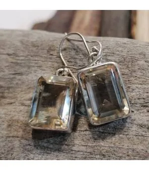 Boucles d'oreilles citrine bijoux artisanaux indiens Shantilight