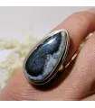 Bague en argent bijou ethnique chic agate dendritique Shantilight