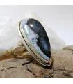 Bague en argent bijou ethnique chic agate dendritique Shantilight