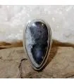 Bague en argent bijou ethnique chic agate dendritique Shantilight