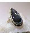 Bague en argent bijou ethnique chic agate dendritique Shantilight