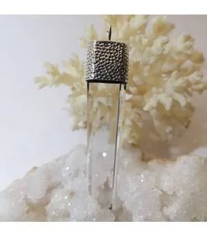 Pendentif Nila Darpana – Argent 925 martelé & Labradorite bleue