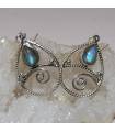 Boucles d’oreilles Megha Valli – Argent 925 & Labradorite