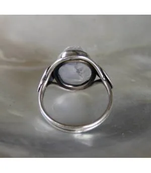 Bague argent bijoux bohème pierre de lune Shantilight