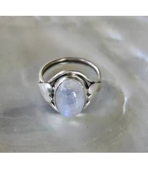 Bague argent bijoux bohème pierre de lune Shantilight