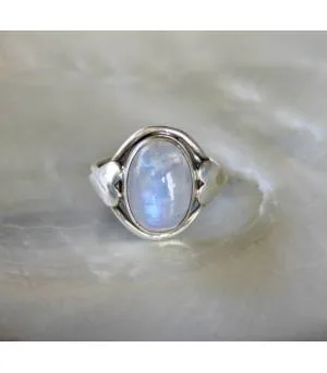 Bague argent bijoux bohème pierre de lune Shantilight