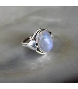 Bague argent bijoux bohème pierre de lune Shantilight