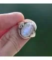 Bague argent bijoux bohème pierre de lune Shantilight