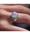 Bague argent bijoux bohème pierre de lune Shantilight