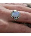 Bague argent bijoux bohème pierre de lune Shantilight