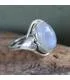 Bague argent bijoux bohème pierre de lune Shantilight