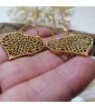 Boucles d'oreilles indiennes en laiton rosace shantilight