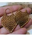 Boucles d'oreilles indiennes en laiton rosace shantilight
