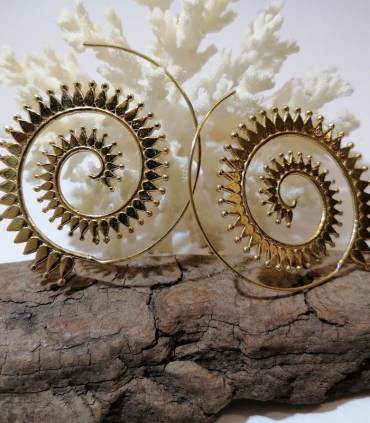 Boucles d'oreilles laiton bijoux bohème shantilight