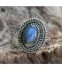 Bague Vyanjana – Argent 925 & Labradorite naturelle
