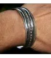 Bracelet ethnique en argent bijoux homme femme Shantilight