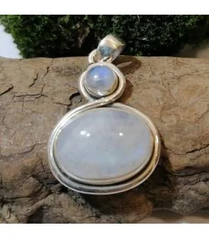 Pendentif Indu Jyoti – Argent 925 & Pierre de Lune