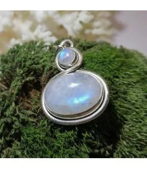 Pendentif Indu Jyoti – Argent 925 & Pierre de Lune