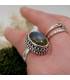 bague en argent chic moderne pierre naturelle de labradorite