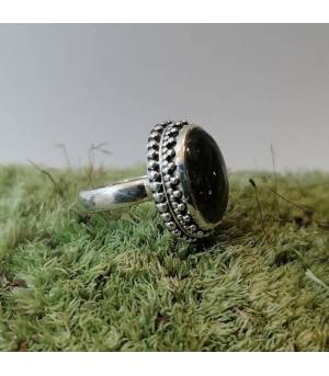 Bague Tejasvi – Argent 925 & Labradorite naturelle