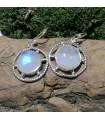 Boucles d’oreilles Soma Veda – Argent 925 & Pierre de Lune