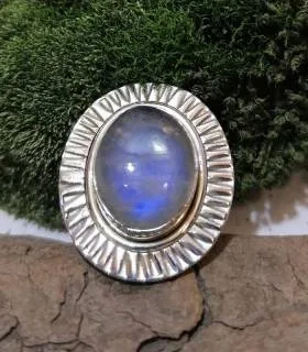 Bague Chandrika – Argent 925 & Pierre de Lune