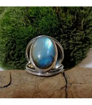 Bague Tara-Shila – Argent 925 & Labradorite