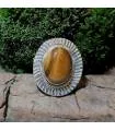 Bague sunshine argent bijoux ethnique oeil de tigre
