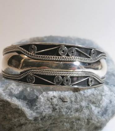 Bracelet ethnique bijoux indiens en argent homme femme Shantilight