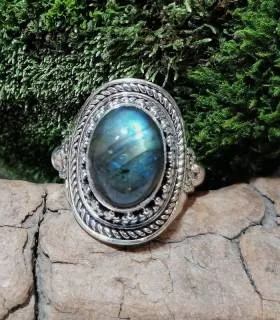 Bague Anila-Mati – Argent 925 & Labradorite