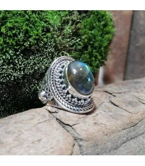 Bague Anila-Mati – Argent 925 & Labradorite