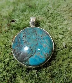 Pendentif Varunī – Argent 925 & Turquoise