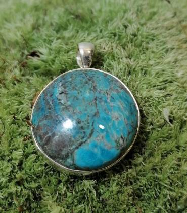 Pendentif argent turquoise pierre naturelle Shantilight