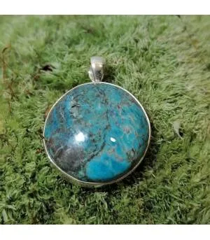 Pendentif Varunī – Argent 925 & Turquoise