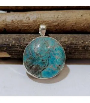 Pendentif Varunī – Argent 925 & Turquoise