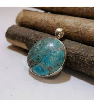 Pendentif Varunī – Argent 925 & Turquoise