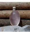 Pendentif argent pierre naturelle quartz rose
