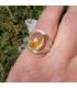 Bague en argent "third eye" pierre de citrine