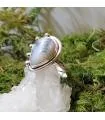 Bague argent inspiration tribale agate dendritique
