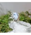 Bague argent inspiration tribale agate dendritique