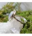 Bague argent inspiration tribale agate dendritique