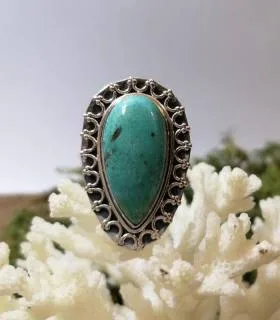 Bague Vasuki – Argent 925 & Turquoise