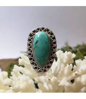 Bague Vasuki – Argent 925 & Turquoise
