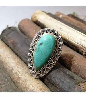 Bague Vasuki – Argent 925 & Turquoise