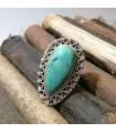 Bague Vasuki – Argent 925 & Turquoise