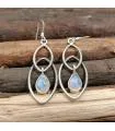 Boucles d’oreilles Vasanta-Shira – Argent 925 & Pierre de Lune