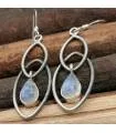 Boucles d’oreilles Vasanta-Shira – Argent 925 & Pierre de Lune