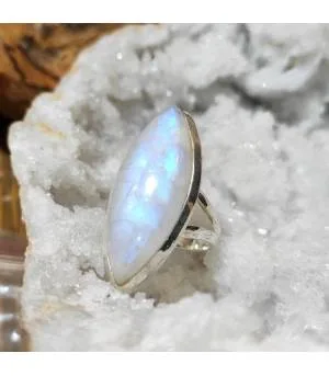 Bague Induvara – Argent 925 & Pierre de Lune