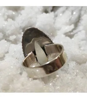 Bague ethnique argent pierre de lune Shantilight